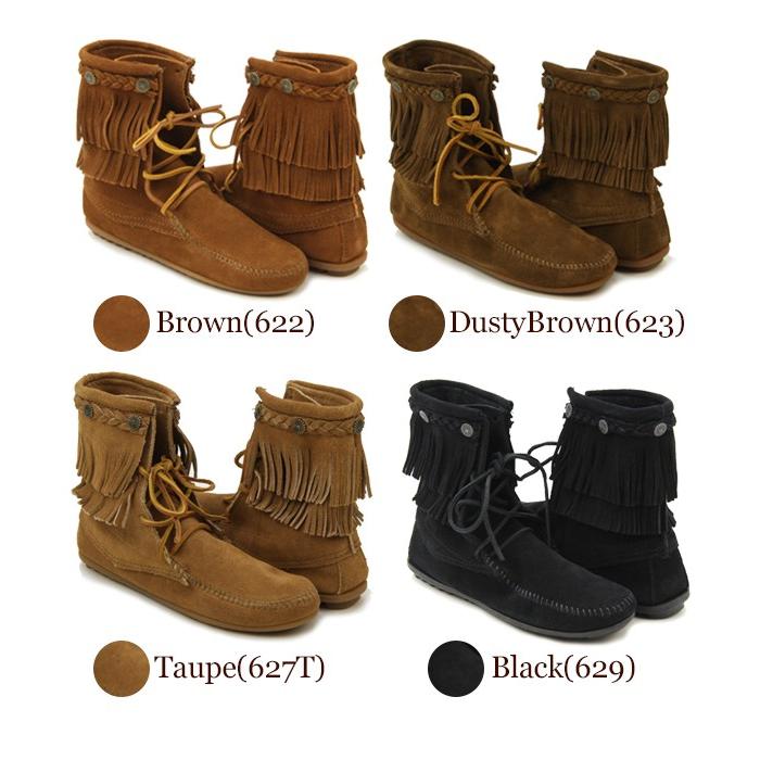 【未使用】ミネトンカ　ダブルフリンジ　コンチョブーツ　6 Minnetonka ミネトンカ MINNETONKA ウィメンズ DOUBLE FRINGE