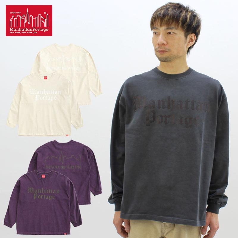 Manhattan Portage マンハッタン ポーテージ L S Print T-Shirt