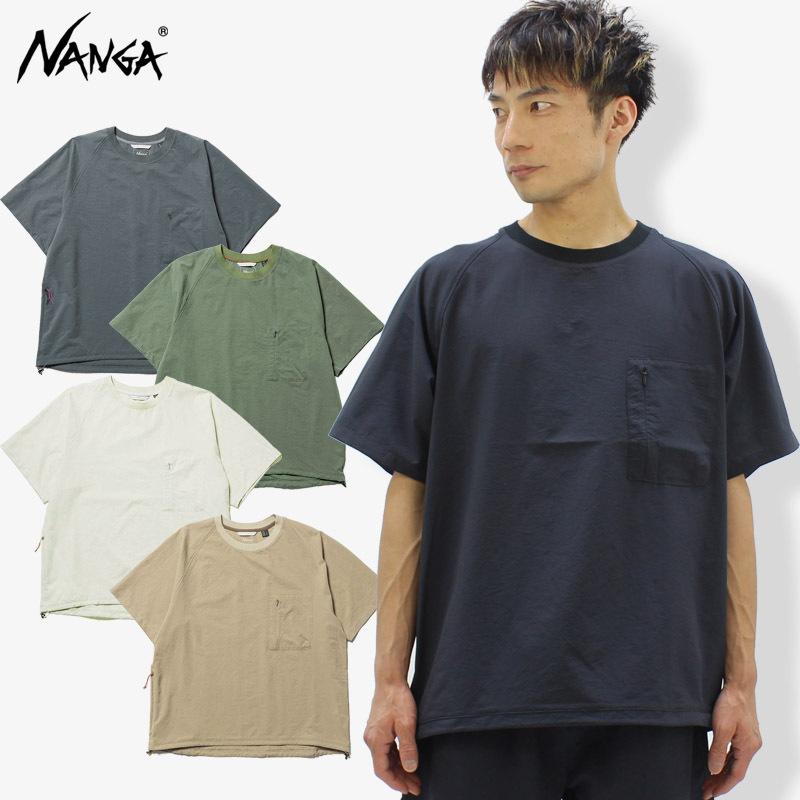 ナンガ NANGA  AIR CLOTH COMFY TEE エアクロスコンフィー ティー　半袖Tシャツ メンズ [AA]