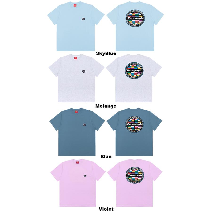 Paragraph パラグラフ paragraph MULTI EARTH LOGO T-SHIRT NO Paragraph パラグラフ paragraph MULTI EARTH LOGO T-SHIRT NO