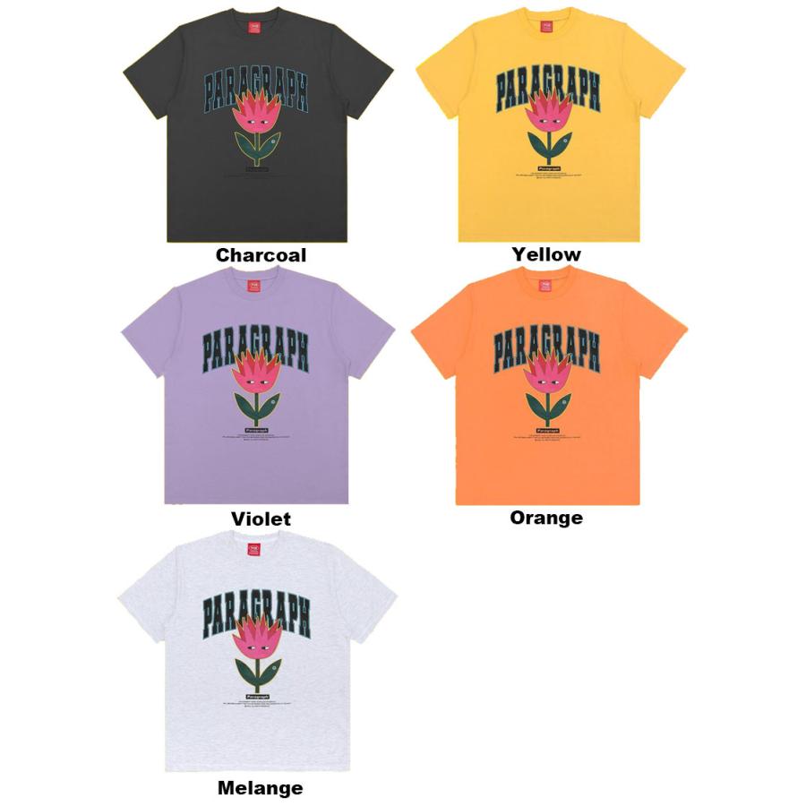 【即日発送】PARAGRAPH レトロダブルロゴ Tシャツ ブラック 半袖 Paragraph 【並行輸入】パラグラフ paragraph 半袖Tシャツ TULIP