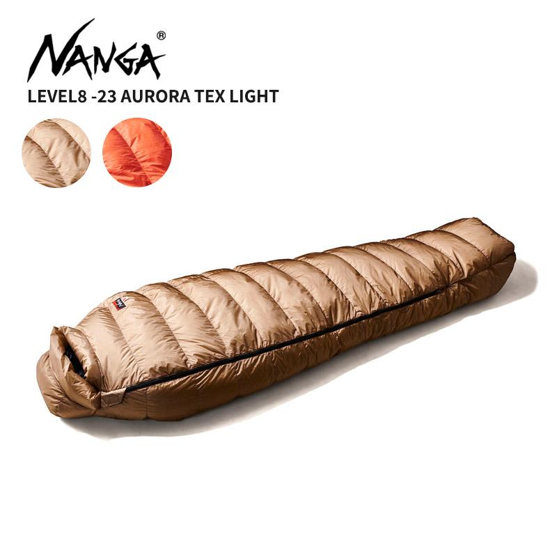 新品未使用 NANGA ダウンシュラフ レベル8-23 レッド NANGA ナンガ 寝袋 ダウンシュラフ レベル8 -23 オーロラ