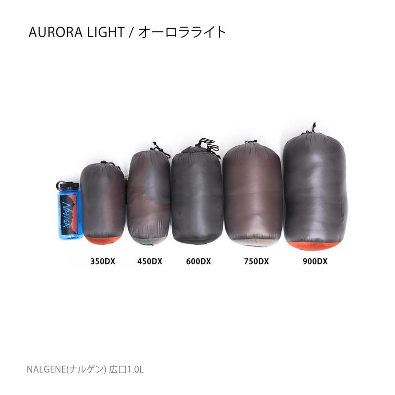 NANGA別注ダウンシュラフ360STD／UDDオーロラ 数量限定】NANGA AURORA TEX LIGHT 600DX ナンガ ダウンシュラフ