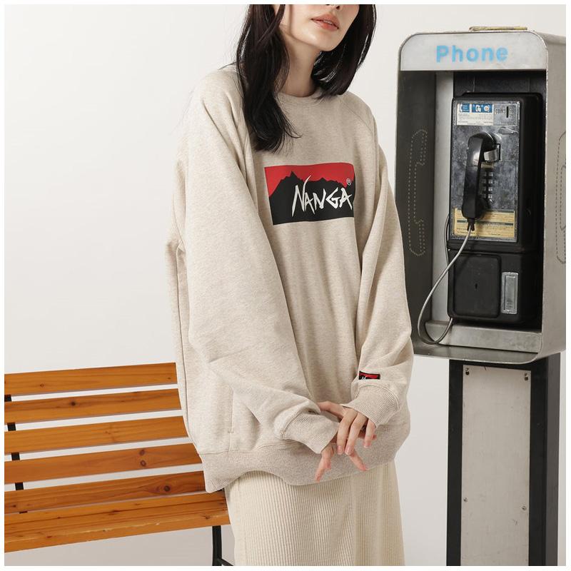 NANGA（ナンガ） NANGA ECO HYBRID BOX LOGO SWEATSHIRT エコ