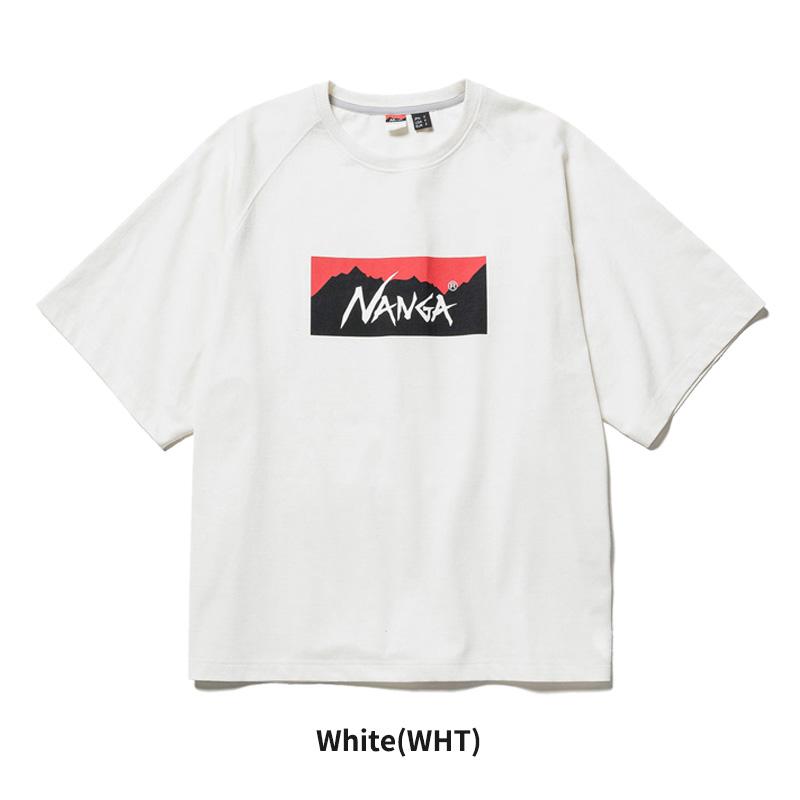 NANGA ナンガ 半袖Tシャツ ECO HYBRID BOX LOGO LOOSE FIT TEE