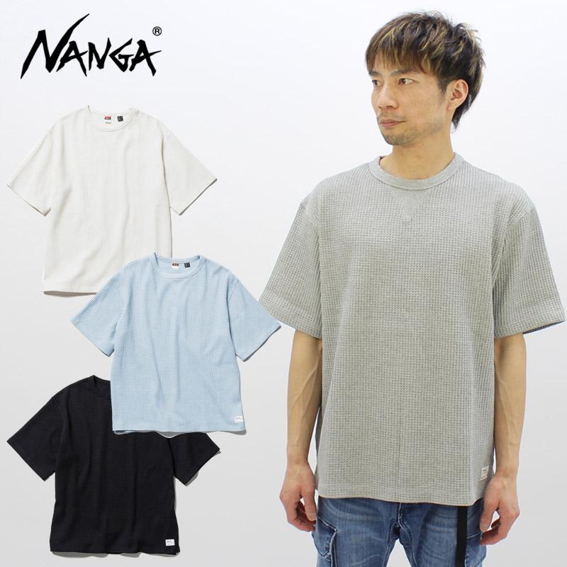 ナンガ NANGA ECO HYBRID WAFFLE LOOSE FIT TEE エコハイブリッドワッフルルーズフィットティー 半袖Tシャツ