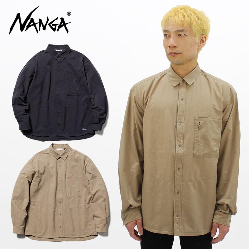 ナンガ NANGA AIR CLOTH COMFY L/S SHIRT エアクロスコンフィロング