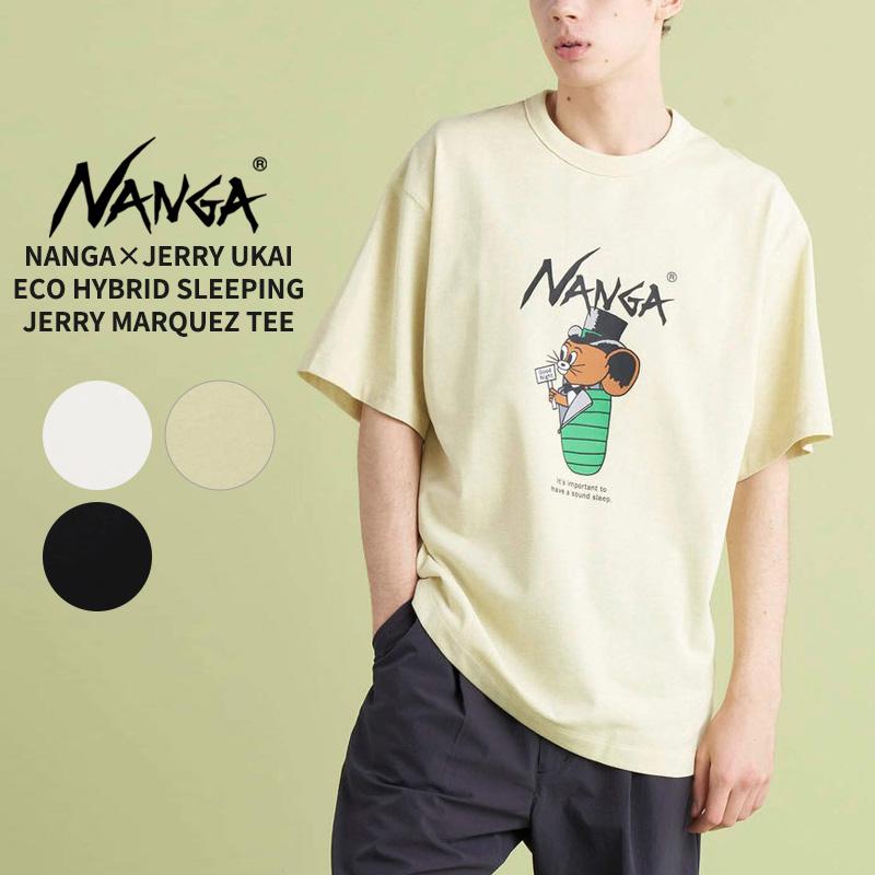 NANGA × JERRY UKAI TシャツM美品 NANGA×Jerry Ukai ECO HYBRID Sleeping Jerry Marquez TEE