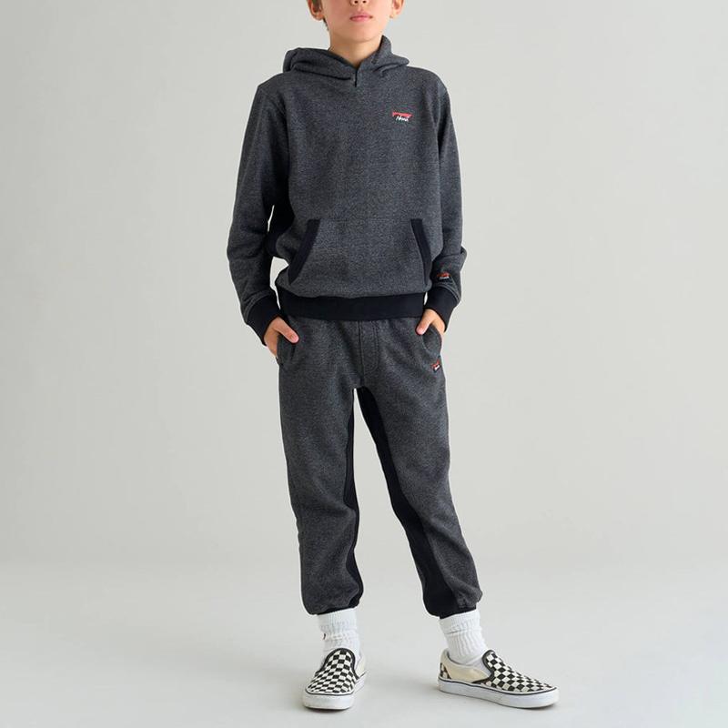 ナンガ キッズ スウェットパーカー NANGA エコハイブリッド ミニボックスロゴ キッズ スウェットフーディー トップス 子供用の画像