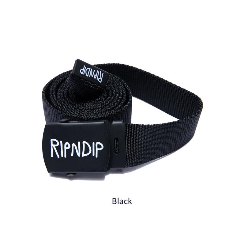 RIPNDIP - (新品未使用シュリンク付)　RIPNDIP　リップンディップ　8.0インチ RIPNDIP 【並行輸入】リップンディップ Logo Web Belt Black