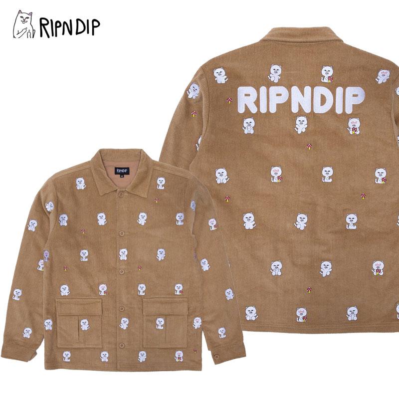 【WEB限定】 RIPNDIP リップンディップ Hello Nermy Corduroy Jacket《Tan ジャケット・アウター