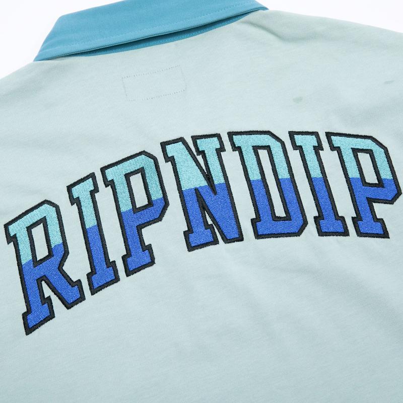 リップンディップ RIPNDIP  Team Spirit Long Sleeve Rugby Sage  ラグビーシャツ ラガーシャツ カットソー 長袖 男性用 メンズ [AA]｜neo｜04