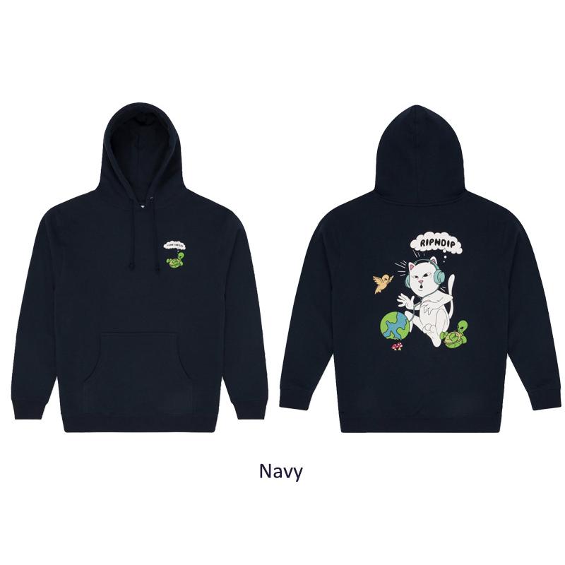Ripndip I Like Turtles Pullover Hoodie Navy XL パーカー RIPNDIP 【並行輸入】リップンディップ I Like Turtles Hoodie
