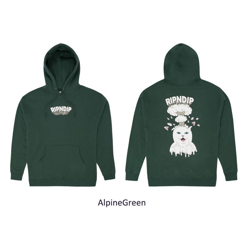 ripndip パーカー RIPNDIP 【並行輸入】リップンディップ X Nerm Hoodie Charcoal