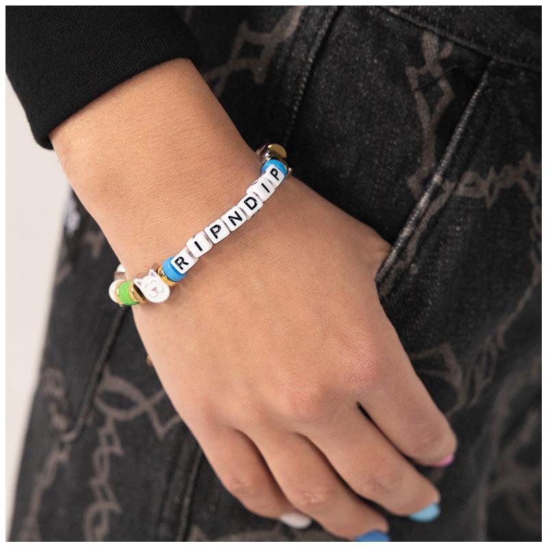 RIPNDIP ブレスレット Lord Nermal Metal Link Bracelet (Silver) – RIPNDIP