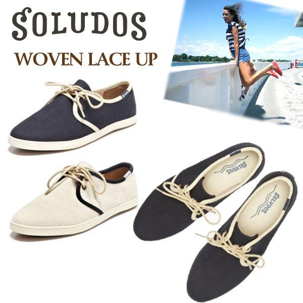 【アウトレット】ソルドス ソリュドス SOLUDOS  サンド シュー レースアップ ウーブン SAND SHOE LACE UP WOVEN  エスパドリーユ レディース スリッポン[AA]｜neo