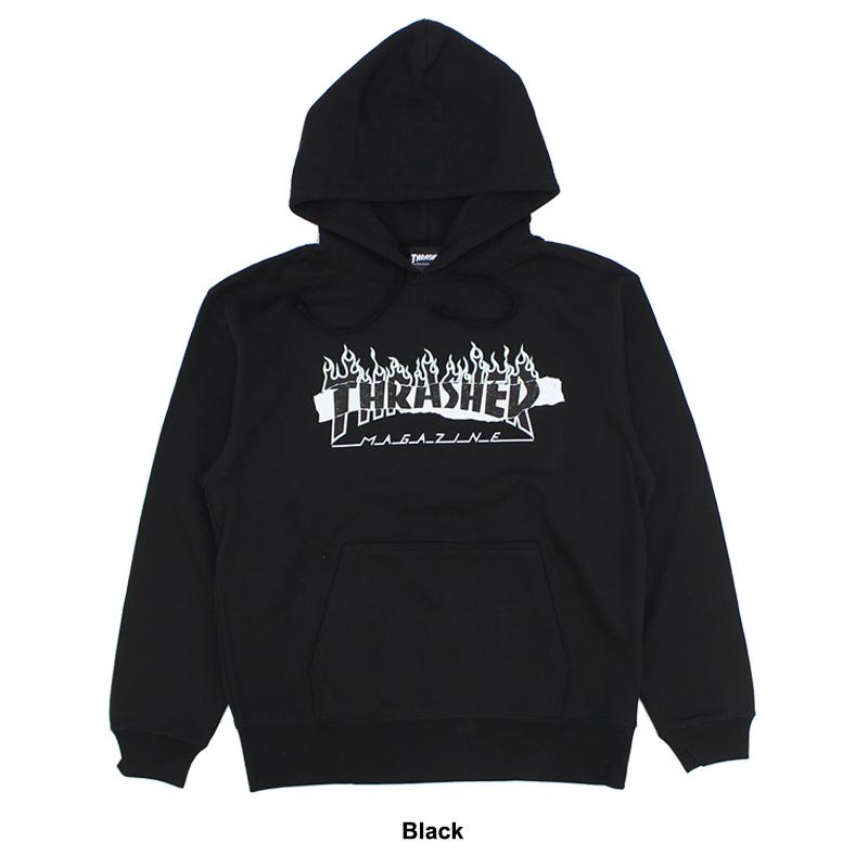 スラッシャー THRASHER SPLIT FLAME STICKER HOODIE (TH95335PL) メンズ プルオーバーパーカー フードスウェット [AA]｜neo｜06