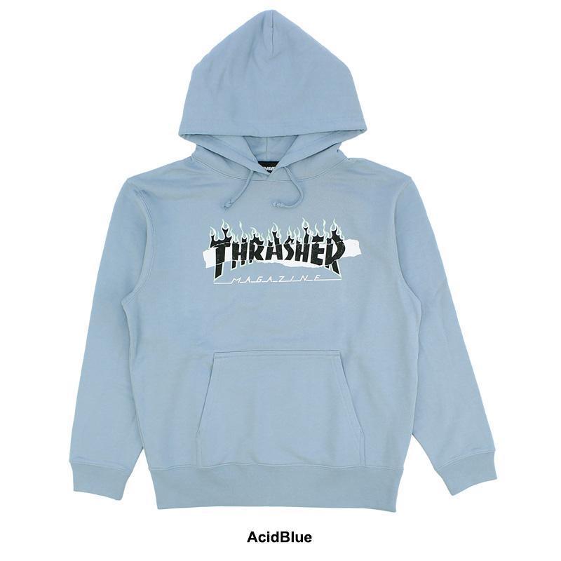 スラッシャー THRASHER SPLIT FLAME STICKER HOODIE (TH95335PL) メンズ プルオーバーパーカー フードスウェット [AA]｜neo｜07