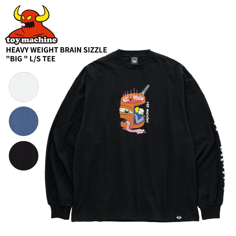 トイマシーン メンズ プリント 長袖Tシャツ ロンT TOY MACHINE  トップス ロングTシャツ ストリート スケーター tmpflt10 | TOY MACHINE