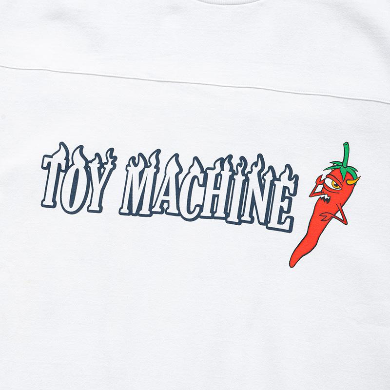 トイマシーン メンズ プリント 7分袖Tシャツ TOY MACHINE ペッパー セクト フットボールTシャツ 7分袖 トップス ロングTシャツ  tmpflt20 | TOY MACHINE | 04