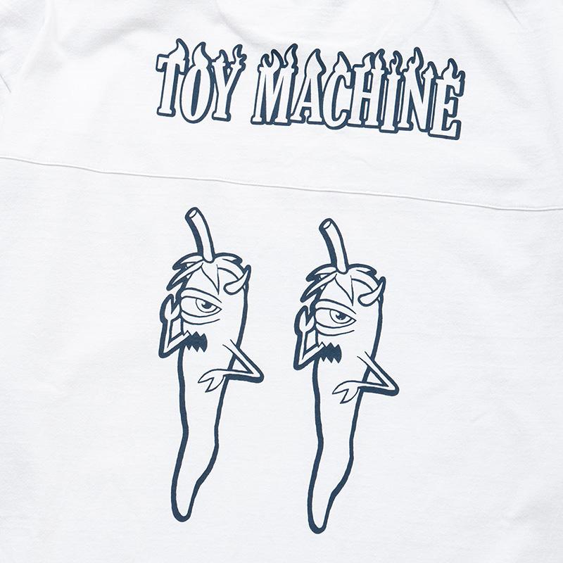 トイマシーン メンズ プリント 7分袖Tシャツ TOY MACHINE ペッパー セクト フットボールTシャツ 7分袖 トップス ロングTシャツ  tmpflt20 | TOY MACHINE | 05