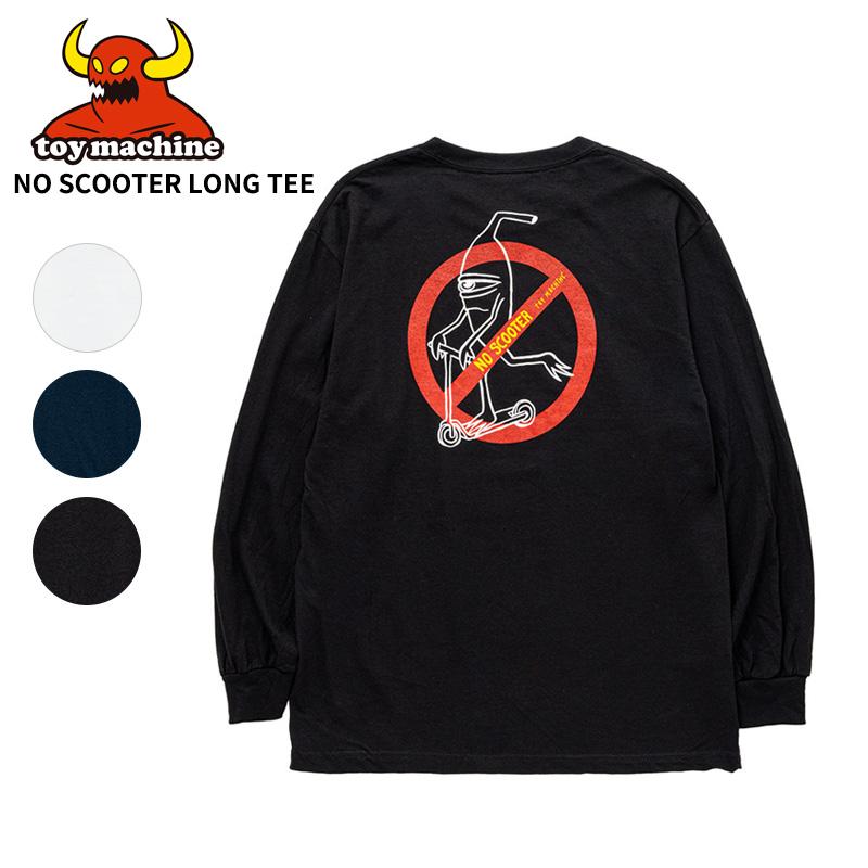 トイマシーン メンズ 長袖Tシャツ ロンT TOY MACHINE NO SCOOTER LONG TEE トップス カットソー ストリート スケーター tmpflt3 | 