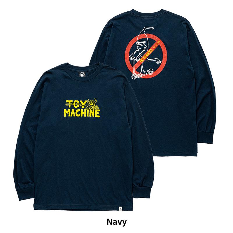 トイマシーン メンズ 長袖Tシャツ ロンT TOY MACHINE NO SCOOTER LONG TEE トップス カットソー ストリート スケーター tmpflt3 |  | 09