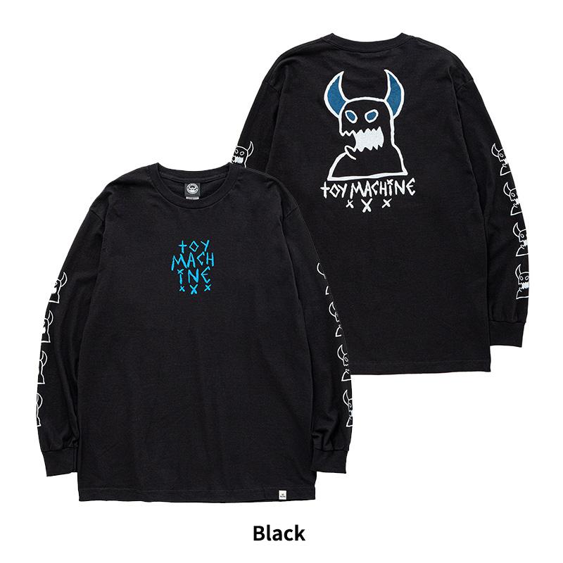トイマシーン メンズ 長袖Tシャツ ロンT TOY MACHINE モンスター プリント SKETCHY MONSTER LONG TEE トップス スケーター tmpflt5 |  | 09