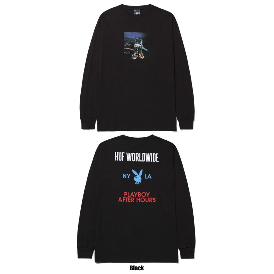 HUF 【並行輸入】ハフ PLAYBOY BRIGHT LIGHTS L S TEE ロングT