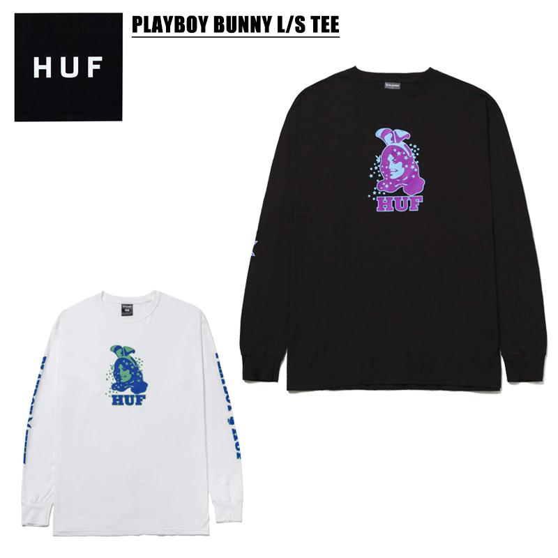 ハフ HUF  PLAYBOY BUNNY L/S TEE プレイボーイ ロングTシャツ/カットソー/長袖/男性用/メンズ [AA]｜neo