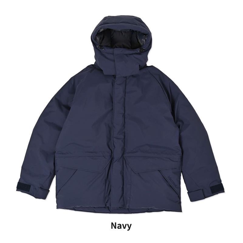 マーモットMarmot ロングダウンジャケットネイビー　Mサイズ Marmot マーモット ユニセックス ダウンジャケット MARMOT