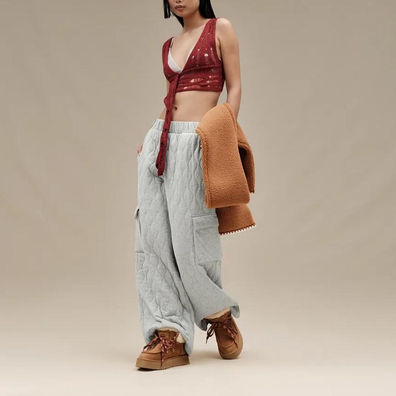 UGG（アグ） レディース フリースマフラー フラッフ スカロップド