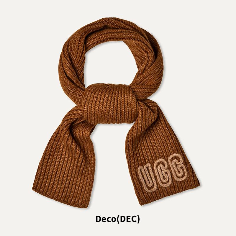 UGG チャンキー クラフテッド リブ スカーフ ニットマフラー ベージュ UGG（アグ） レディース ニットマフラー チャンキー クラフテッド リブ