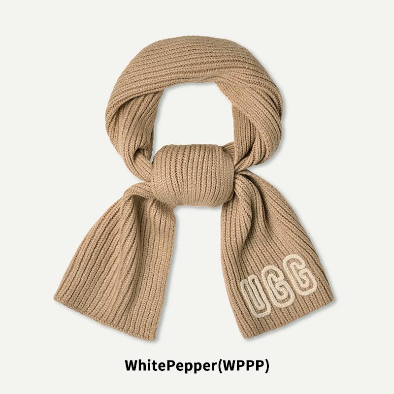 UGG チャンキー クラフテッド リブ スカーフ ニットマフラー ベージュ UGG（アグ） レディース ニットマフラー チャンキー クラフテッド リブ