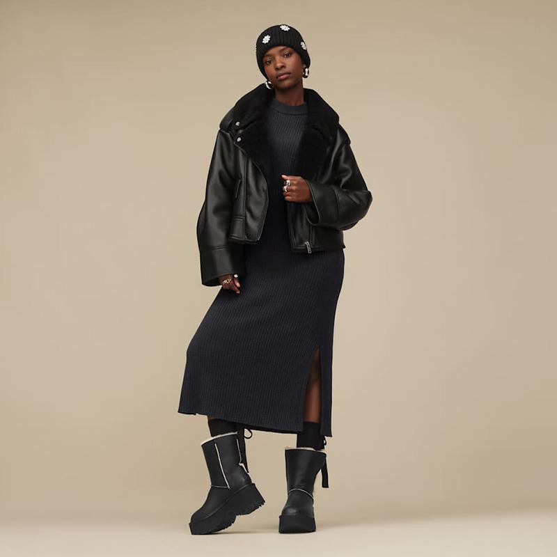 UGG（アグ） レディース ビジュー付き ニット帽 エンベリッシュド