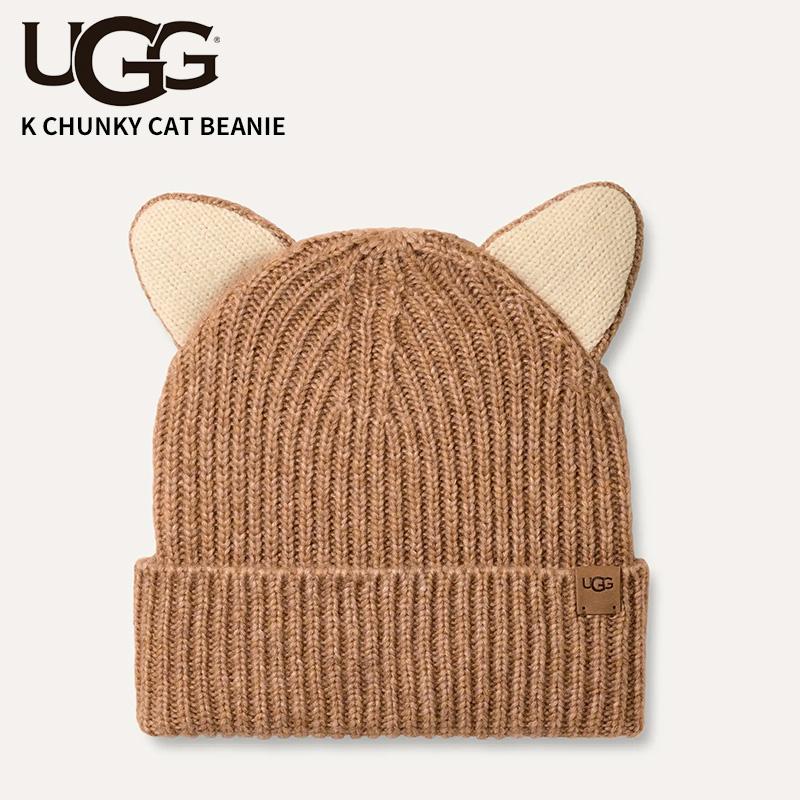 アグ キッズ ニット帽 UGG 猫耳 チャンキー キャット ビーニー K