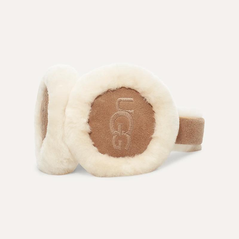 UGG（アグ） レディース イヤーマフ 耳あて シープスキン エンブロイ
