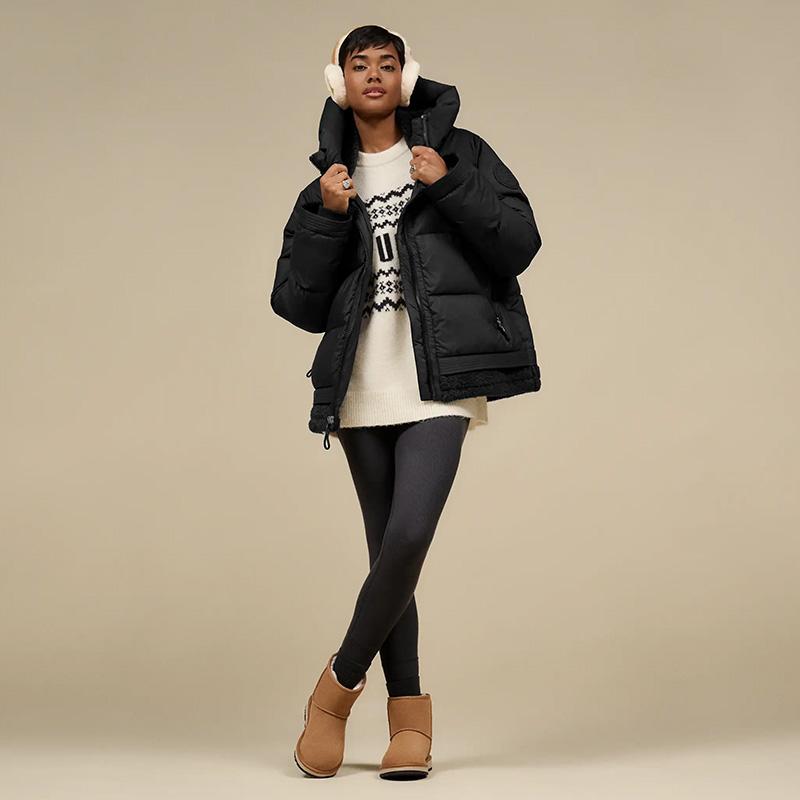 UGG（アグ） レディース イヤーマフ 耳あて シープスキン エンブロイ