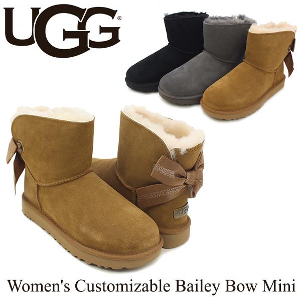 アグ UGG ウィメンズ カスタマイザブル ベイリー ボウ ミニ Women's Customizable Bailey Bow Mini ブーツ ショート[CC]｜neo