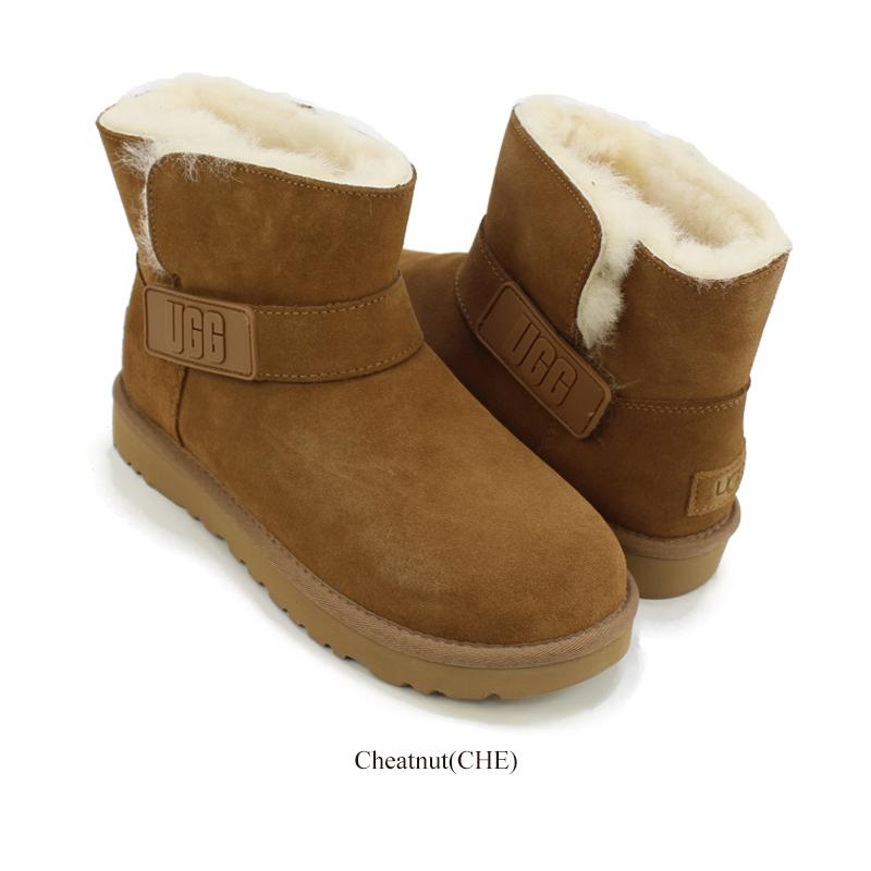 UGG アグ ウィメンズ ミニ ベイリー グラフィック ロゴ ストラップ 