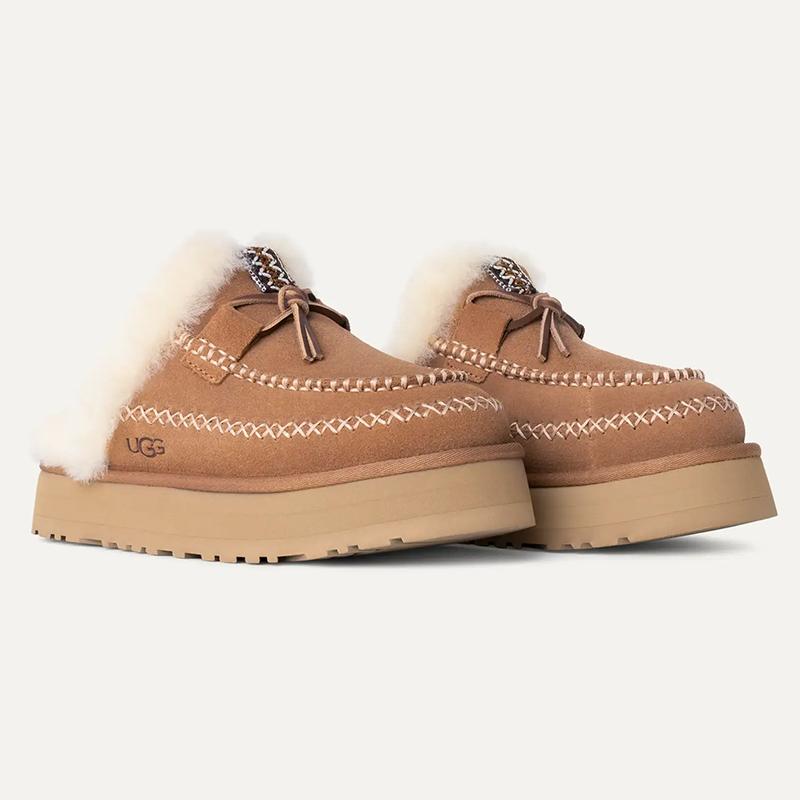 ✨未使用&希少品✨UGG アグ　ディスコ　シェルパ　コーデュロイ　22cm 厚底 UGG ファーサンダルDISCO CROSS厚底