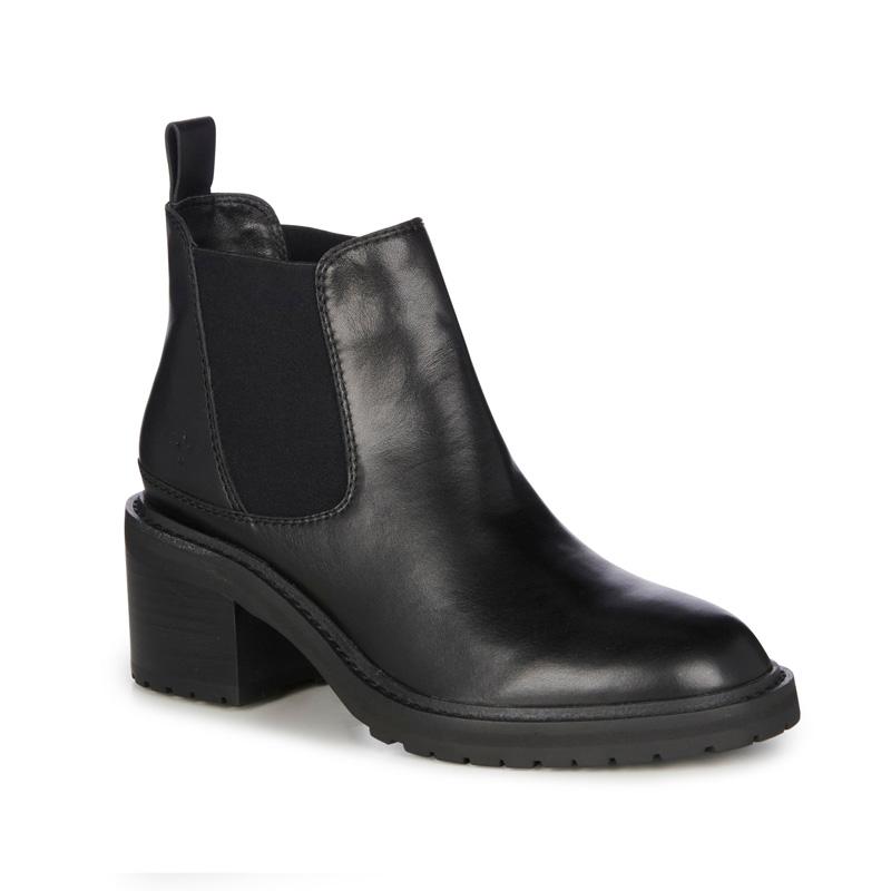 未使用タグ付き エミュー EMU 防水 サイドゴアブーツ 黒 ウールボア 現行品 EMU Australia（エミュ オーストラリア） エミュー レディース