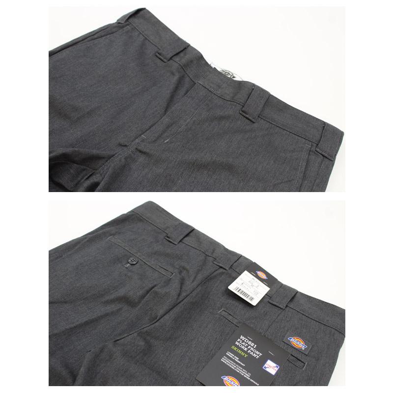 【まる】ディッキーズ　WD881 フラットフロント 32 グレー Dickies ディッキーズ Dickies スキニーチノ WD881 Flat Front