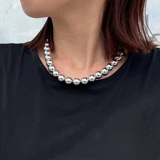 シルバーボールマグネットネックレス : NeoBello - 通販 - Yahoo