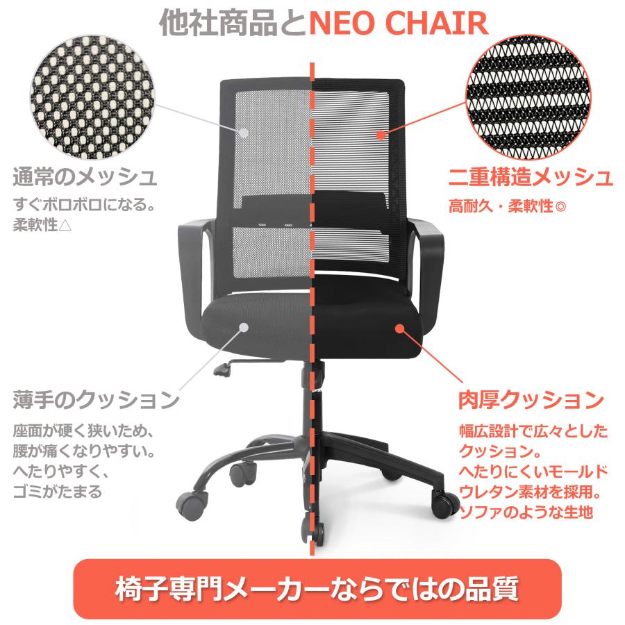 neo chair 【SALE開催中】オフィスチェア 肉厚座面 メッシュ neo chair 【SALE開催中】オフィスチェア 肉厚座面 メッシュ
