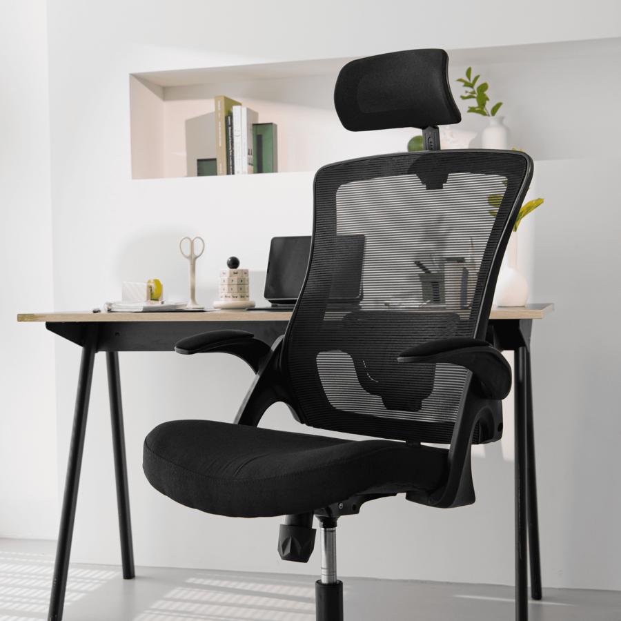 neo chair オフィスチェア ヘッドレスト 跳ね上げ デスクチェア