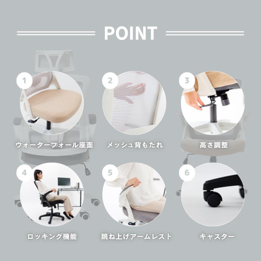 neo chair オフィスチェア 肘 跳ね上げ メッシュ デスクチェア 学習