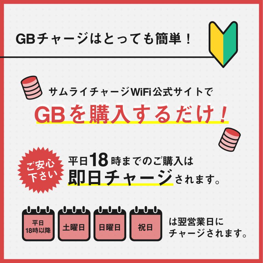 ポケットwifi 世界対応 チャージwifi 初回100GB付き 端末 モバイルルーター ギガチャージ 式 月額なし 契約なし トリプルキャリア対応 サムライチャージ WiFi｜neocharge｜03