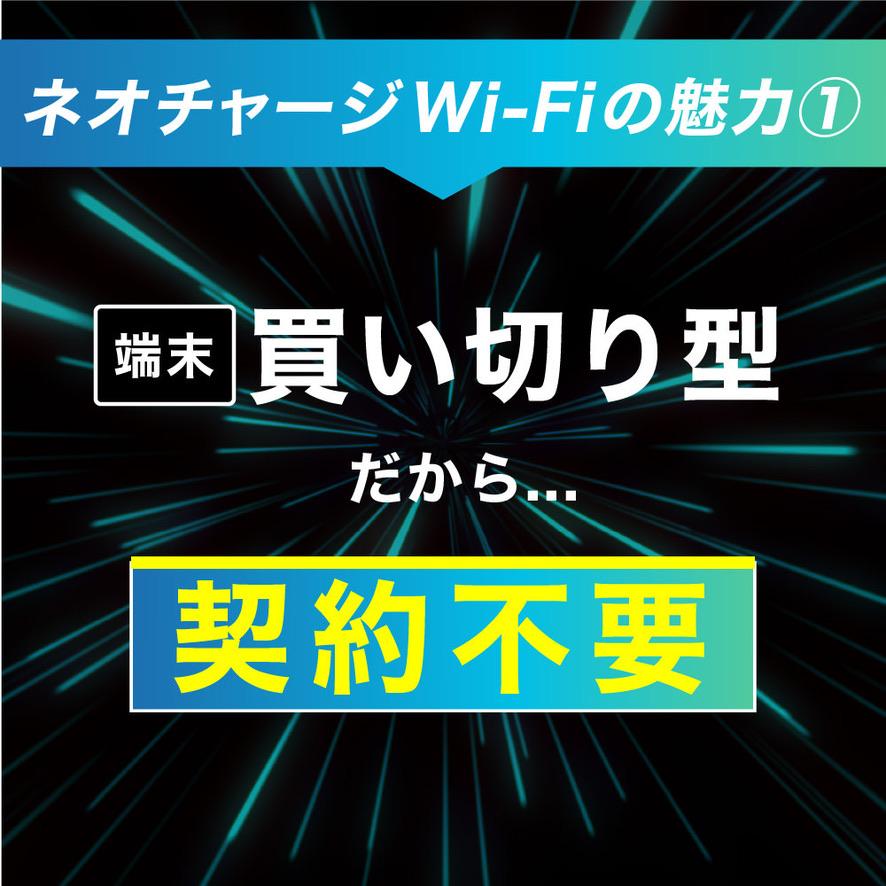 期間限定・特別価格】 ネオチャージwifi ポケットwifi 初回10GB付き