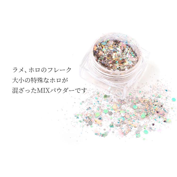 フラッシュで変色する！？フラッシュホロラメMIXパウダー 全3色